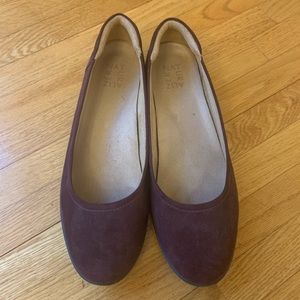 Maroon Naturalizer Suede Flats